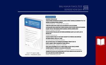 Bahçeşehir Üniversitesi Hukuk Fakültesi Dergimizin Mayıs-Haziran 208. Sayısı Yayımlandı!